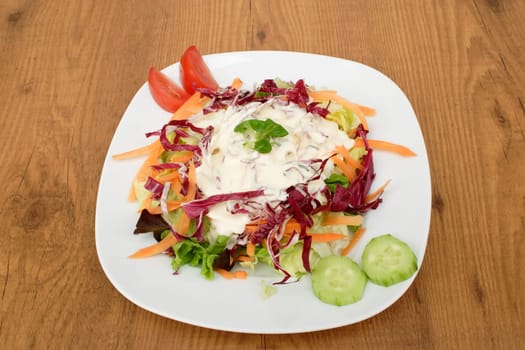 Uncooked vegetarian food