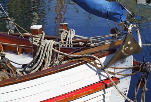 Bow of a traditional sailing ship