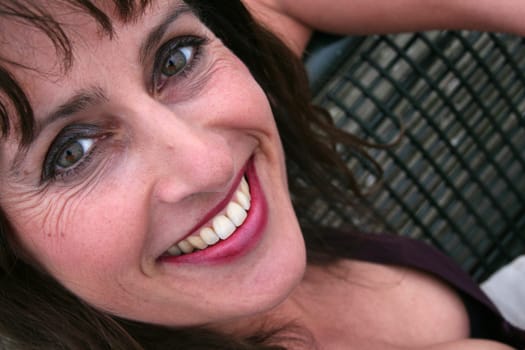 brunette woman over 40