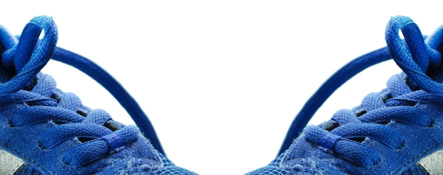 2 blue shoes