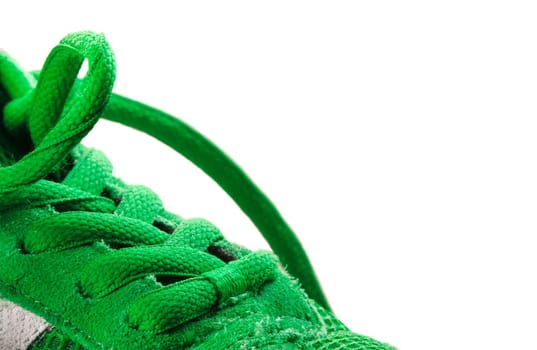 Green sneaker
