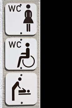 Toilet signs