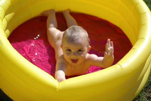 Fun in the paddling pool