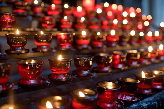 Candles in church