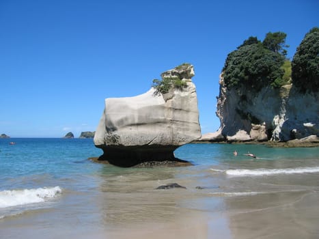 Cathedral Cove in New Zealand