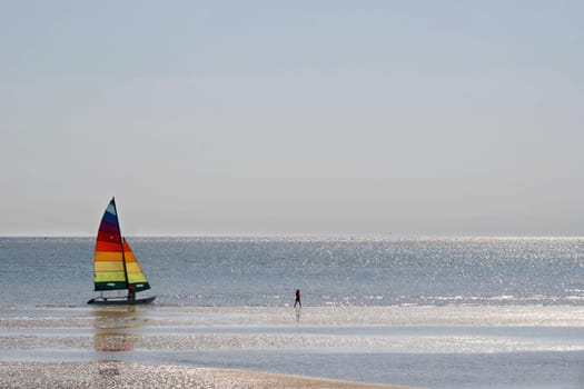Sailing in the Wadden Sea = sailing where others walk -)