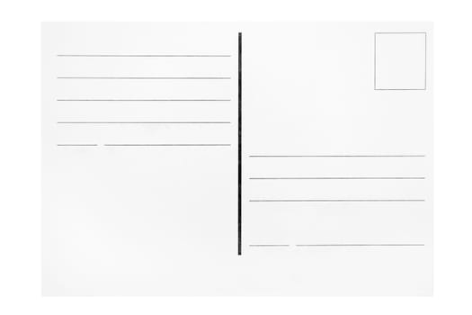 Blank postcard