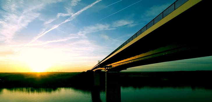 The motorway bridge of Schafstedt