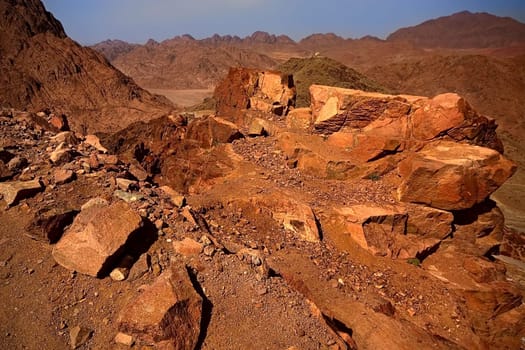 On the way to Djebel Musa (Moses Mountain) 2200m a.s.l.