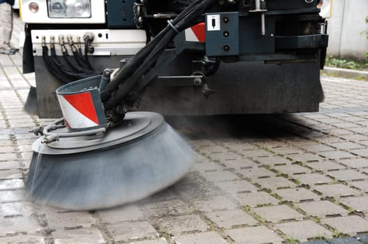 Street cleaning with sweeper I