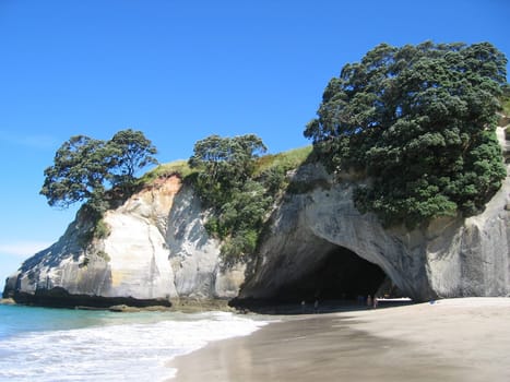 Cathedral Cove in New Zealand