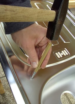 Granulating metal 01