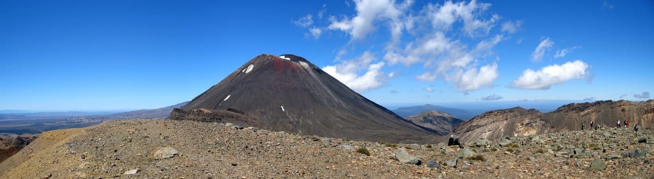 Panorama of Mt. Ngauruhoe,New Zealand