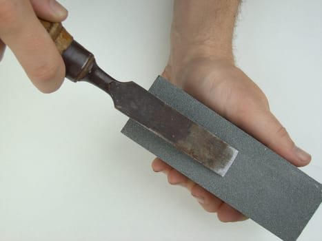 Sharpening chisels 03