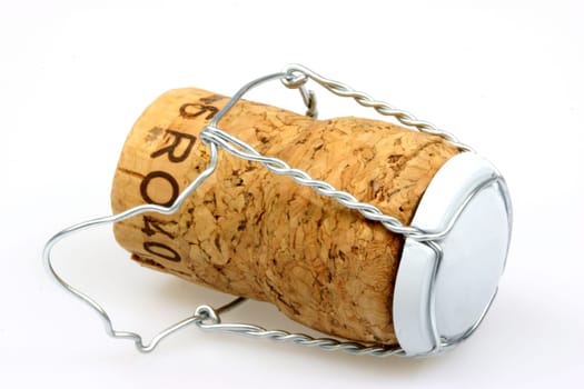 Champagne cork with agraffe