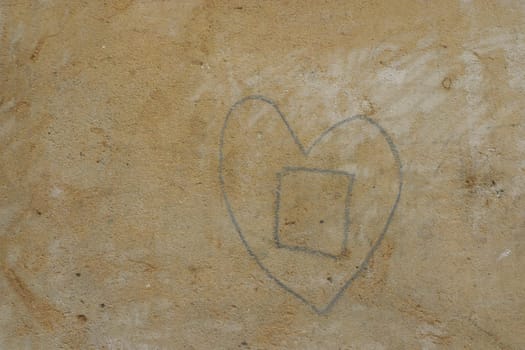 Heart on the wall