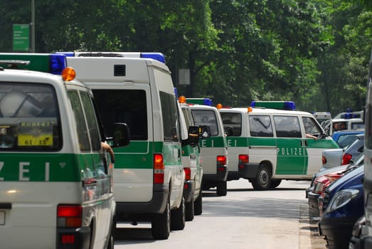 Police convoy