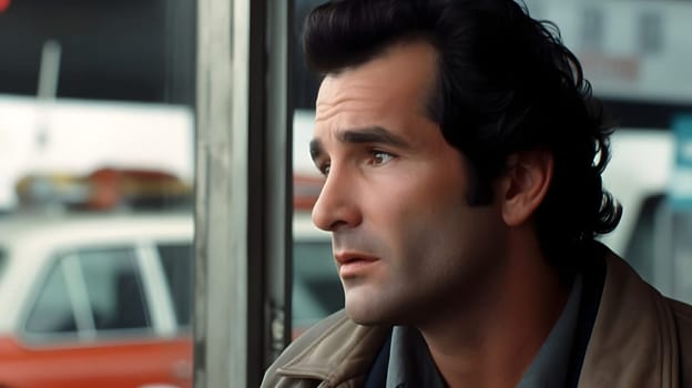 wishful thinking, portrt of young adult caucasian handsome man looking thoughtfully. Not based on any actual person, scene or pattern.