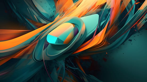 abstract teal-orange background and wallpaper. Not based on any actual person, scene or pattern.