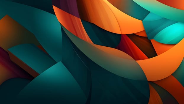 abstract teal-orange background and wallpaper. Not based on any actual person, scene or pattern.