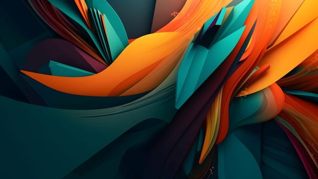 abstract teal-orange background and wallpaper. Not based on any actual person, scene or pattern.