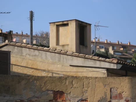 the roofs of Begur