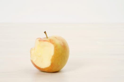 Apple on tabletop