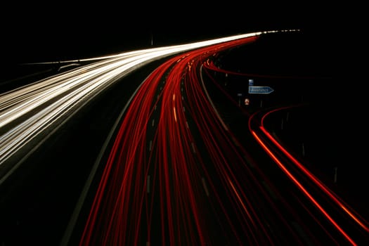 Highway at night