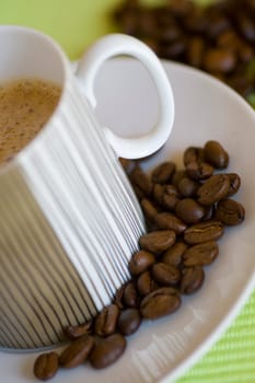 Coffee mug with coffee