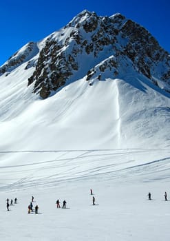Ski slope Courchevel,France