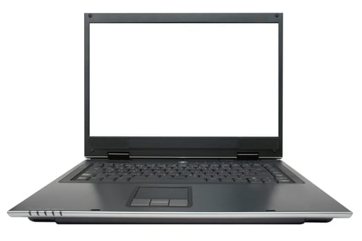 Notebook with blank screen