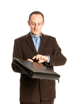Businessman with briefcase