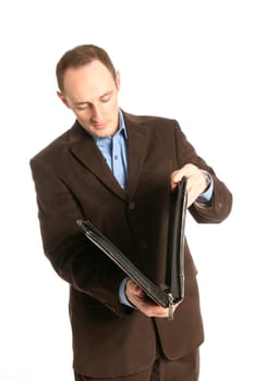 Businessman with briefcase