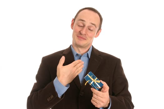 Man with gift