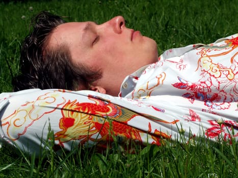 sleeping in the meadow