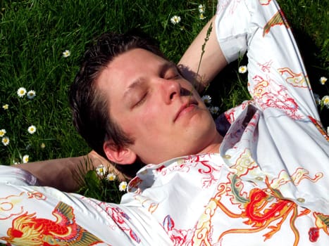 sleeping in the meadow