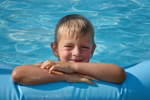 In the water