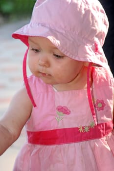 Girl in pink