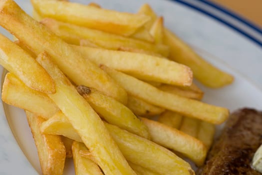 Steak with fries