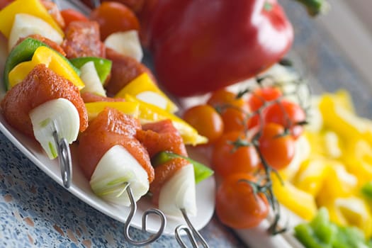 Shish kebab skewers