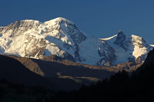 Breithorn and Klein Matterhorn,Zermatt Valais Switzerland