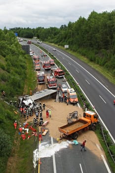 Serious traffic accident