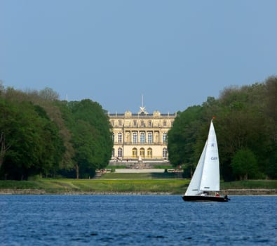 ... View of Herrenchiemsee Castle from Prien...