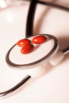 Stethoscope with tablets