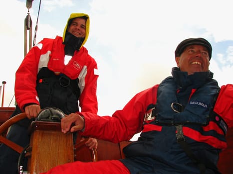 At the helm