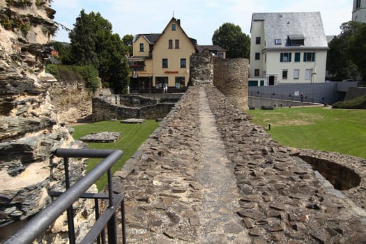 Wall of the Roman ruins