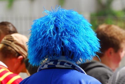 blue hair