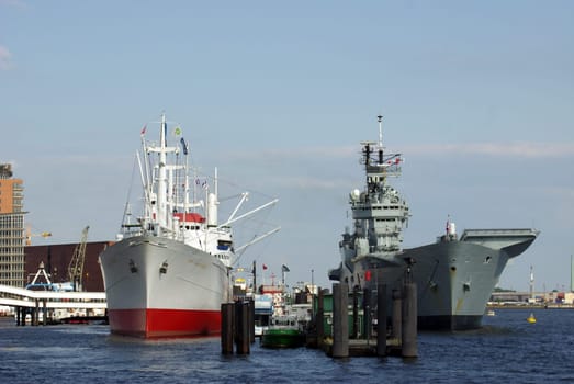 Cap San Diego and Ark Royal