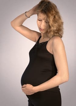 Young pregnant women