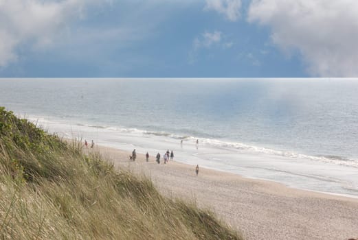 Walk on the beach of Sylt